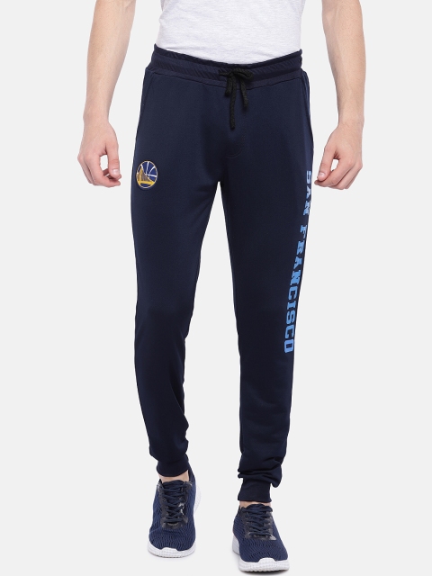 

NBA Men Navy Blue Solid Straight Fit Track Pants