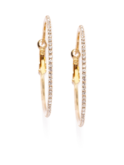 

justpeachy Gold-Toned Circular Hoop Earrings