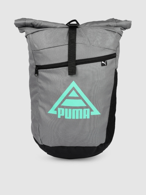 

Puma Unisex Grey Brand Logo Backpack