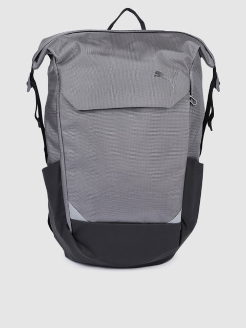 

Puma Unisex Grey & Black Street Backpack
