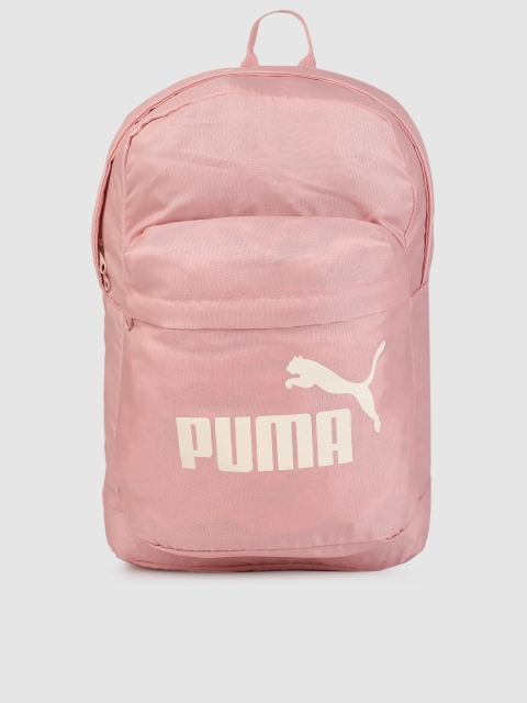 

Puma Unisex Pink Brand Logo Backpack