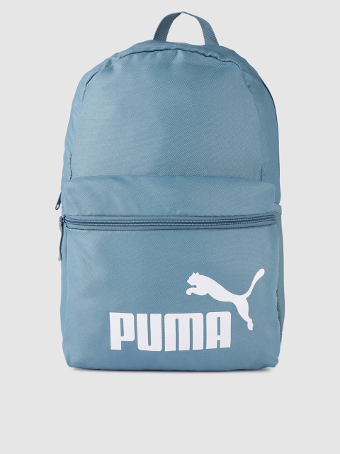 

Puma Unisex Blue Brand Logo Printed Phase Backpack