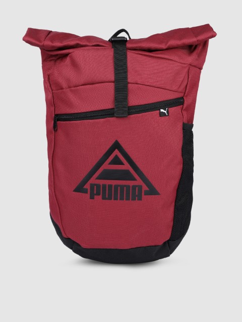 

Puma Unisex Maroon Brand Logo Backpack