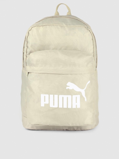 

Puma Unisex Cream-Coloured Brand Logo Backpack
