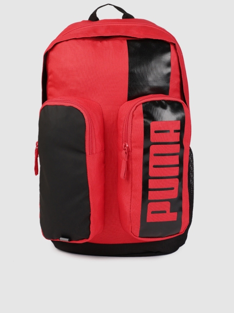 

Puma Unisex Red & Black Brand Logo Deck II Backpack