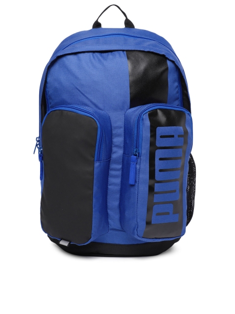 

Puma Unisex Blue & Black Brand Logo Deck Backpack