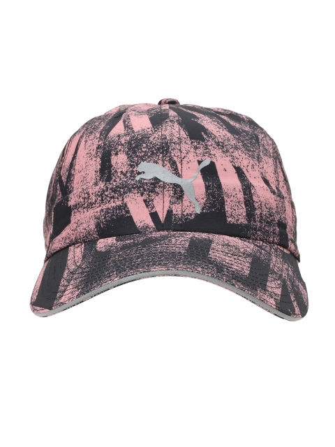 

Puma Unisex Pink & Black Printed Baseball Cap