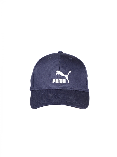

Puma Unisex Navy Blue Solid ARCHIVE Logo Baseball Cap