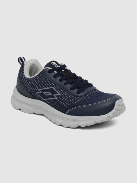 

Lotto Men Navy Blue Solid Sneakers