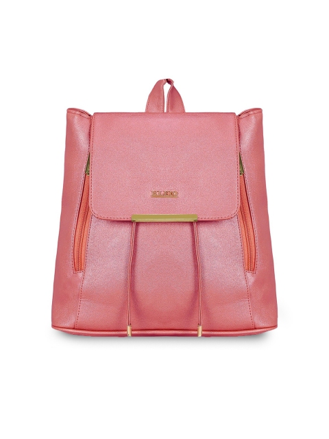 

KLEIO Women Pink Solid Backpack