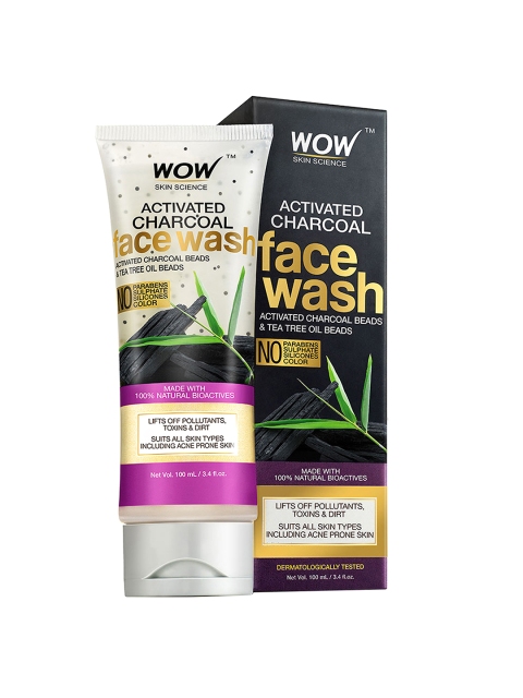 

WOW SKIN SCIENCE Activated Charcoal Face Wash 100 ml, Black
