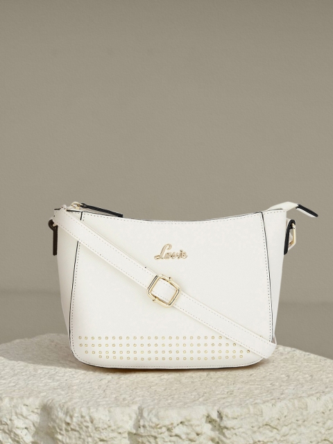 

Lavie Cream-Coloured Embellished Sling Bag