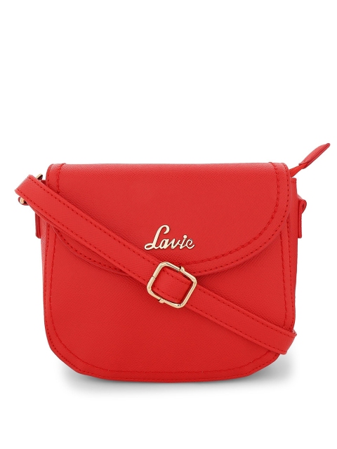 

Lavie Women Red Solid Sling Bag