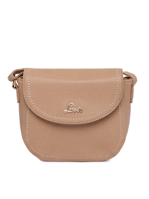

Lavie Women Beige Solid Sling Bag