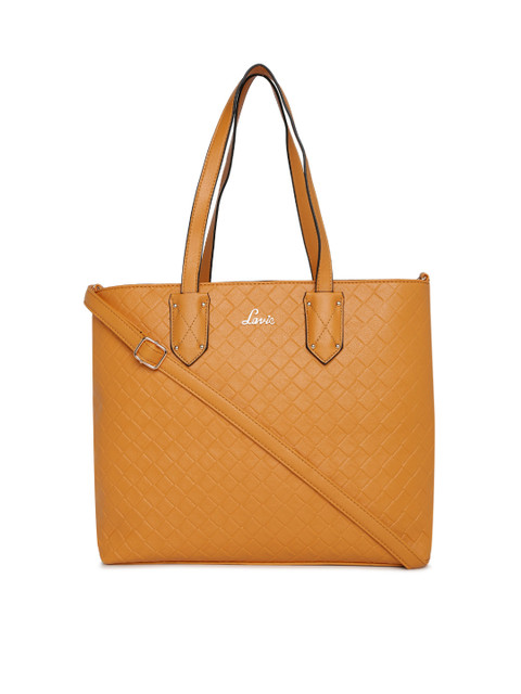 

Lavie Yellow Textured Shoulder Bag