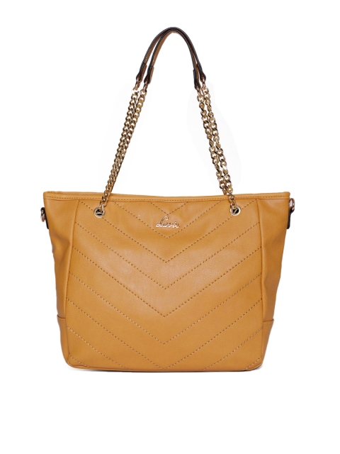

Lavie Women Yellow Textured Shoulder Bag