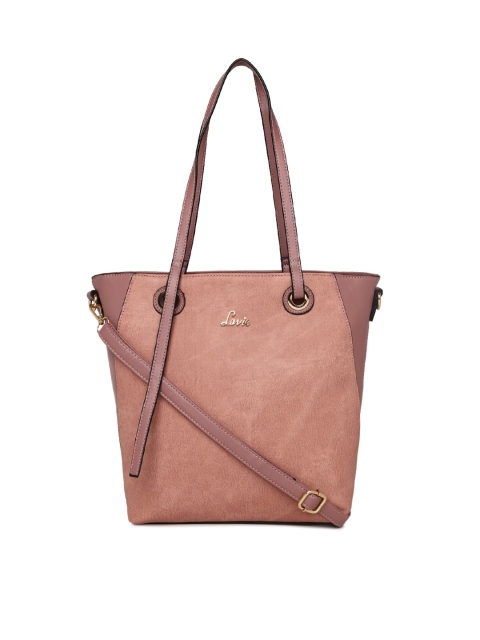 

Lavie Women Peach-Coloured Solid Shoulder Bag