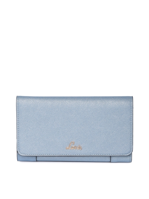 

Lavie Women Blue Solid Three Fold Wallet