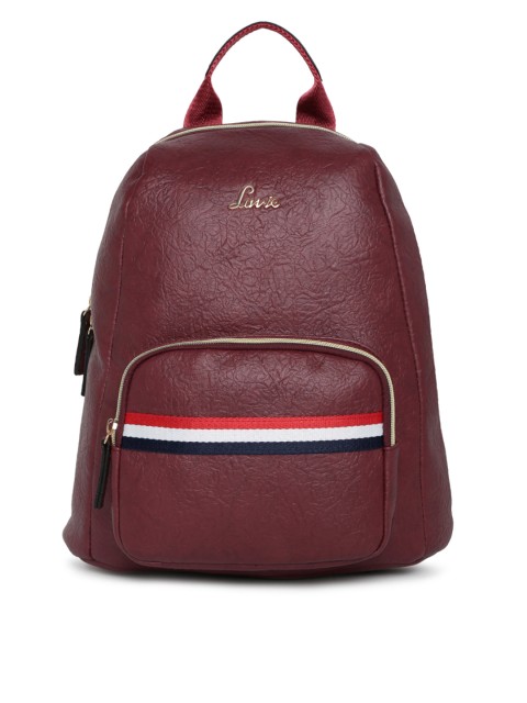 

Lavie Women Maroon Solid Backpack