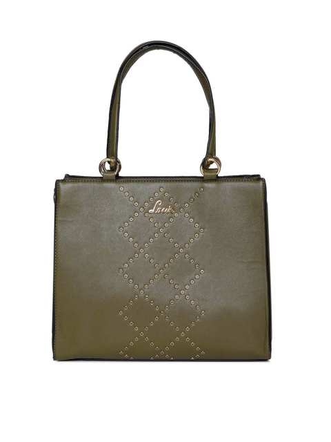 

Lavie Women Olive Green Embellished Handheld Bag