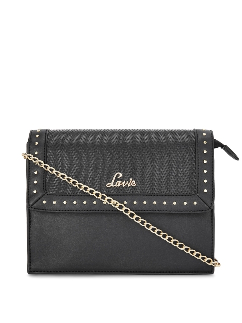 

Lavie Black Solid Sling Bag