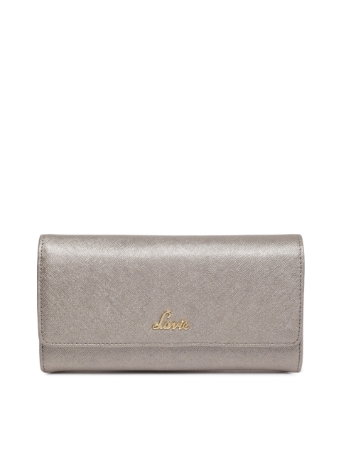 

Lavie Women Silver-Toned Solid Two Fold Wallet