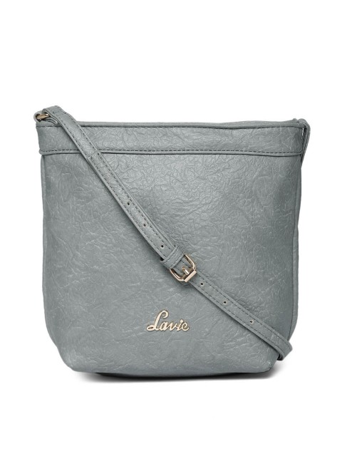 

Lavie Grey Solid Sling Bag