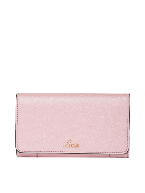 

Lavie Women Pink Solid Three Fold Wallet