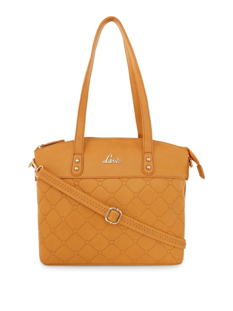 

Lavie Yellow Textured Shoulder Bag