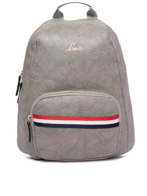 

Lavie Women Grey Solid Backpack