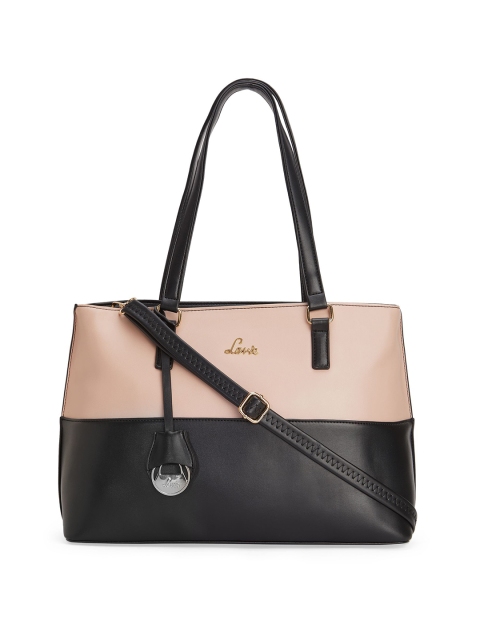 

Lavie Pink & Black Colourblocked Shoulder Bag