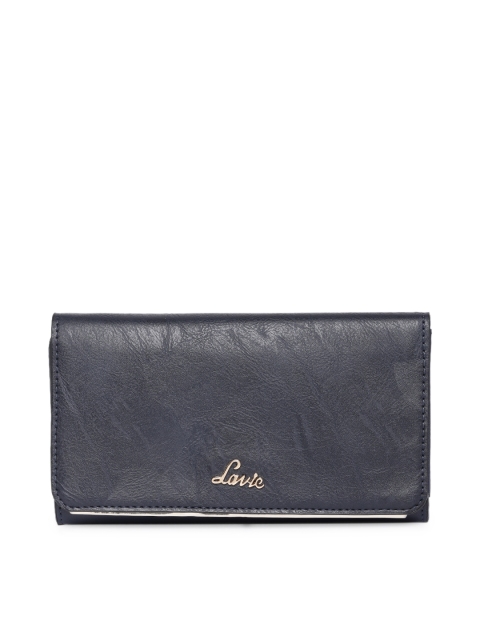 

Lavie Women Navy Blue Solid Three Fold Wallet