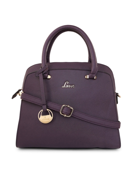 

Lavie Women Purple Solid Handheld Bag