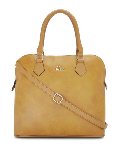 

Lavie Yellow Solid Handheld Bag