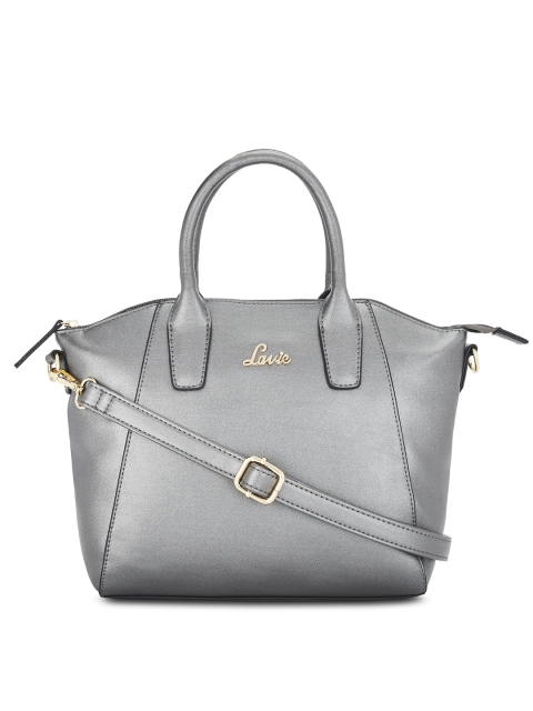 

Lavie Women Silver-Toned Solid Handheld Bag