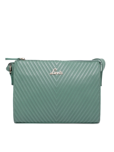 

Lavie Women Green Textured Sling Bag