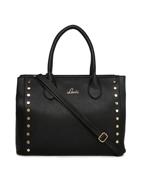

Lavie Women Black Solid Handheld Bag