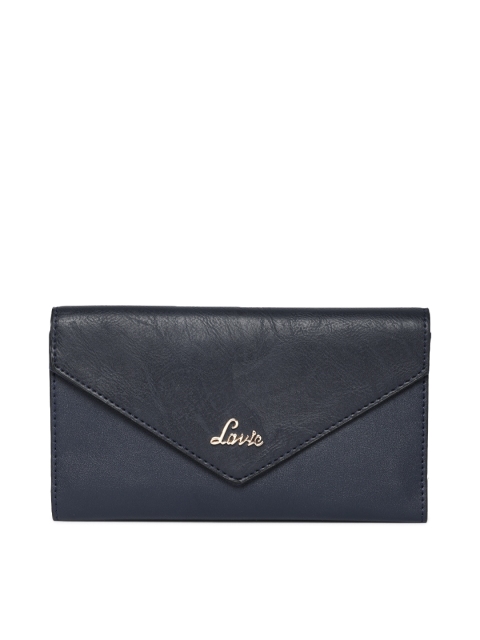 

Lavie Women Navy Blue Solid Three Fold Wallet