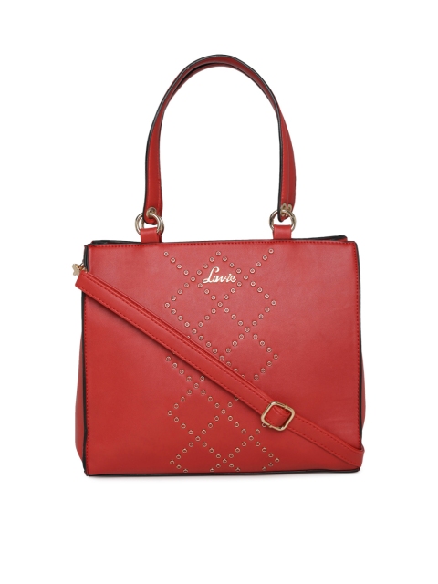 

Lavie Red Embellished Handheld Bag