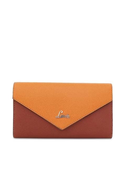 

Lavie Women Brown Solid Three Fold Wallet
