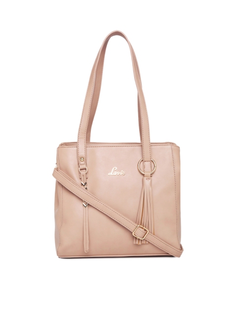

Lavie Beige Solid Shoulder Bag