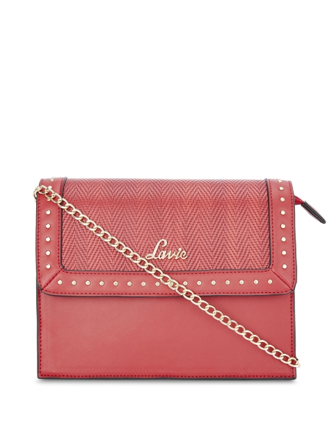 

Lavie Red Solid Sling Bag