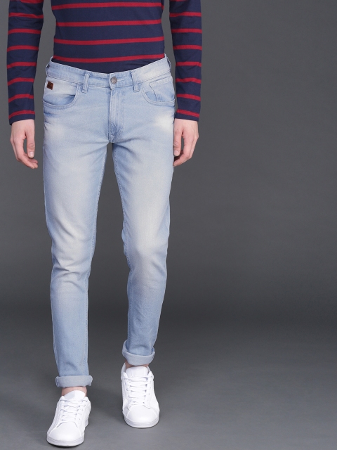 

WROGN Men Blue Slim Fit Mid-Rise Clean Look Stretchable Jeans