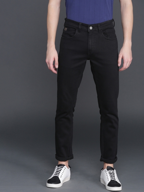 

WROGN Men Black Slim Fit Mid-Rise Clean Look Stretchable Jeans