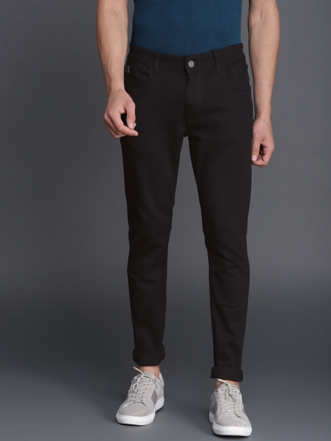 Men Black Slim Fit Mid-Rise Clean Look Stretchable Jeans