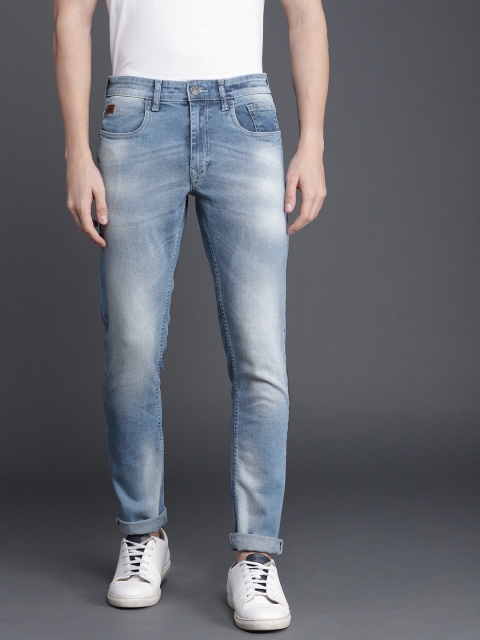 

WROGN Men Blue Slim Fit Mid-Rise Clean Look Stretchable Jeans