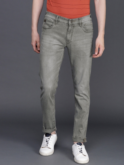 

WROGN Men Green Slim Fit Mid-Rise Clean Look Stretchable Jeans