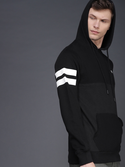 

WROGN Men Black Solid Sweatshirt
