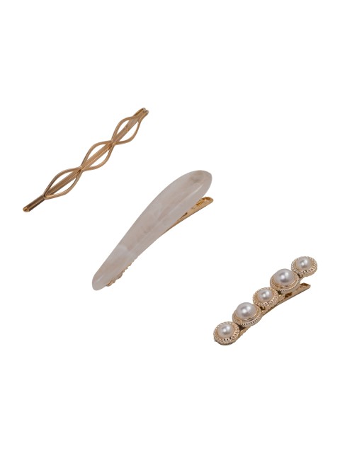 

Golden Peacock Gold-Toned Hair Accessory Set