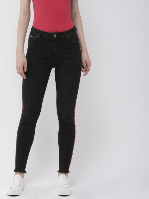 

Superdry Women Black Sophia Skinny Fit Mid-Rise Clean Look Stretchable Jeans